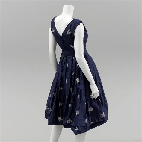 dior blue print dress|authentic christian dior dresses.